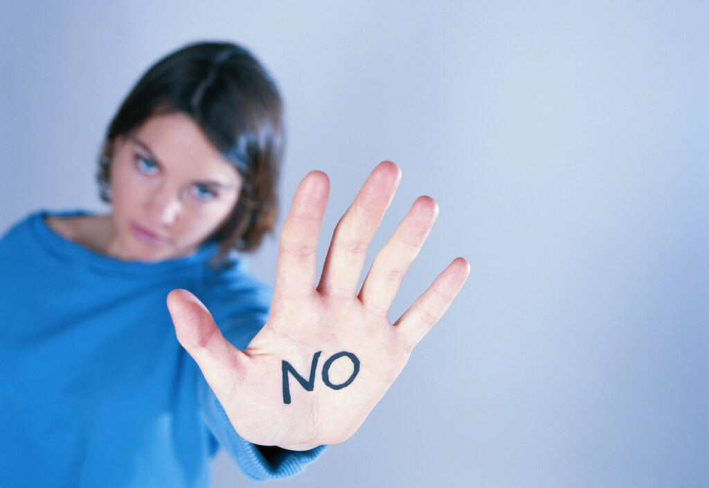 How do you learn to say "no"